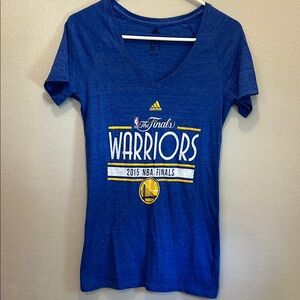 Golden State Warriors 2015 NBA finals blue shirt